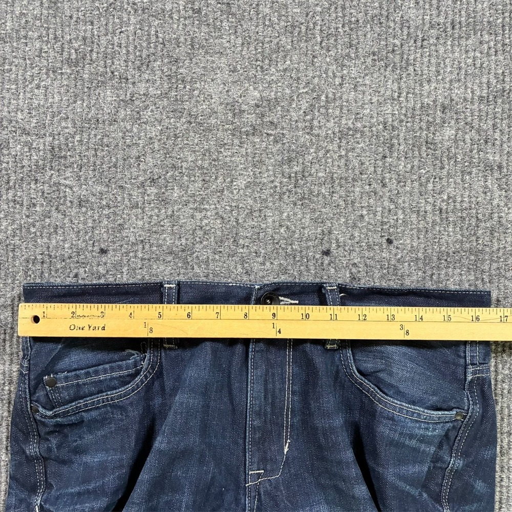 Helix Mens Slim Boot Jeans Size 32x30 Blue Denim Cotton Casual Low Rise - Picture 5 of 10